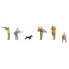 Recreation & Sports -- Hunters with Dog pkg(6), HO, Faller Gmbh 151689