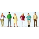 Standing Passers-By -- pkg(6), HO, Preiser Kg 10726