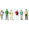Standing Passers-By -- pkg(6), HO, Preiser Kg 10726