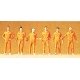 People Working -- Mechanics In Coveralls pkg(6), HO, Preiser Kg 10373
