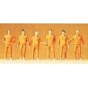 People Working -- Mechanics In Coveralls pkg(6), HO, Preiser Kg 10373