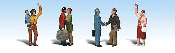 Goodbye People - Scenic Accents(R) -- pkg(4), HO, Woodland Scenics 1912