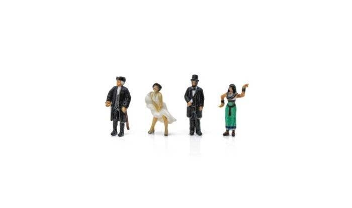 Find Me Figures Scenic Accents(R) -- Historical Figures pkg(4), N, Woodland Scenics 2871
