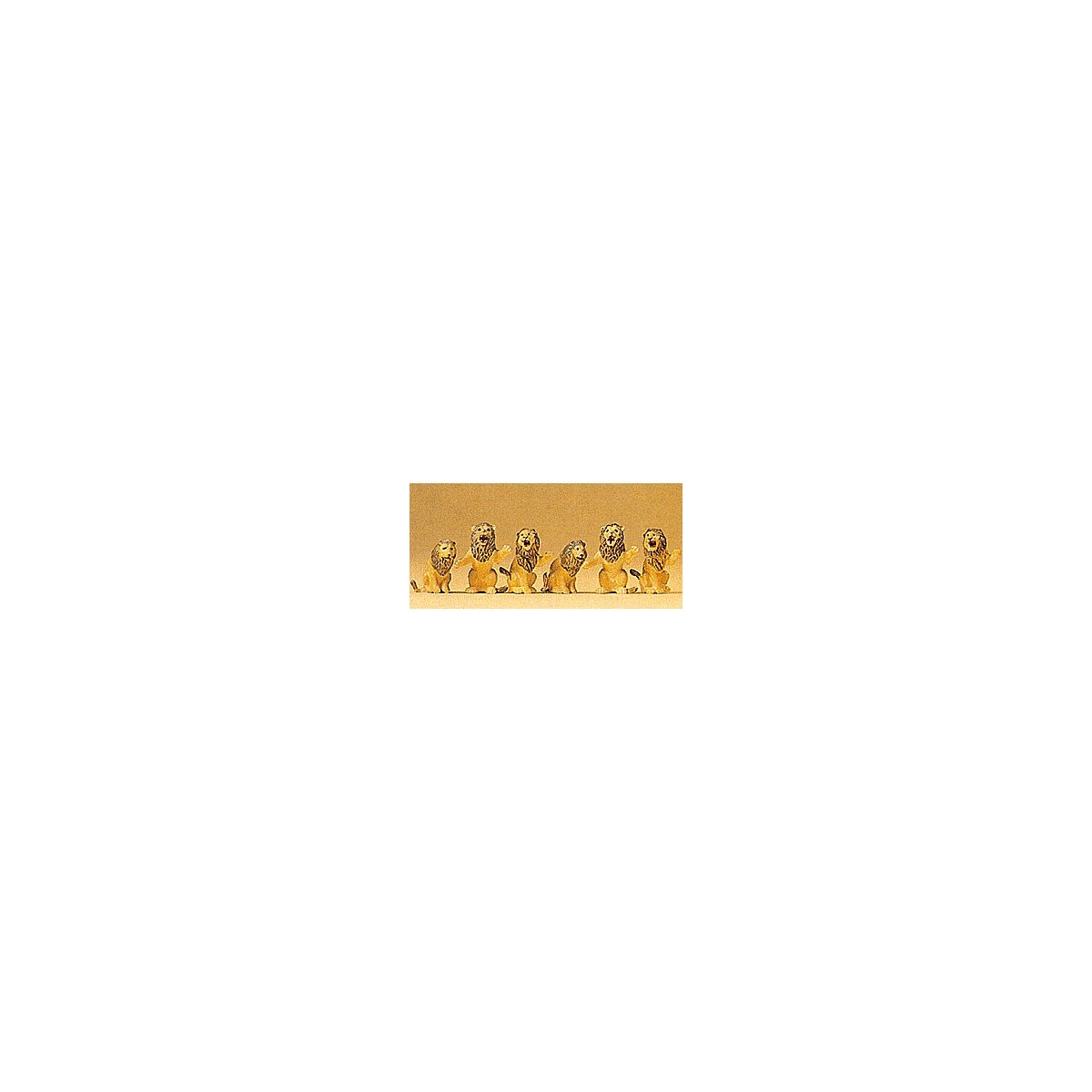 Animals -- Performing Lions - Seated pkg(3), HO, Preiser Kg 20381
