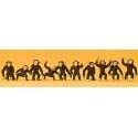 Animals -- Monkeys (brown) pkg(10), HO, Preiser Kg 20388