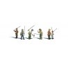 Scenic Accents(R) -- Fly Fishermen pkg(6), N, Woodland Scenics 2215