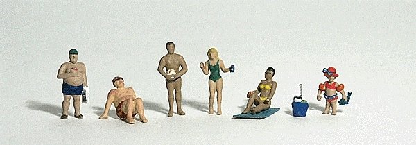 Scenic Accents(R) -- Sunbathers pkg(6), HO, Woodland Scenics 1853