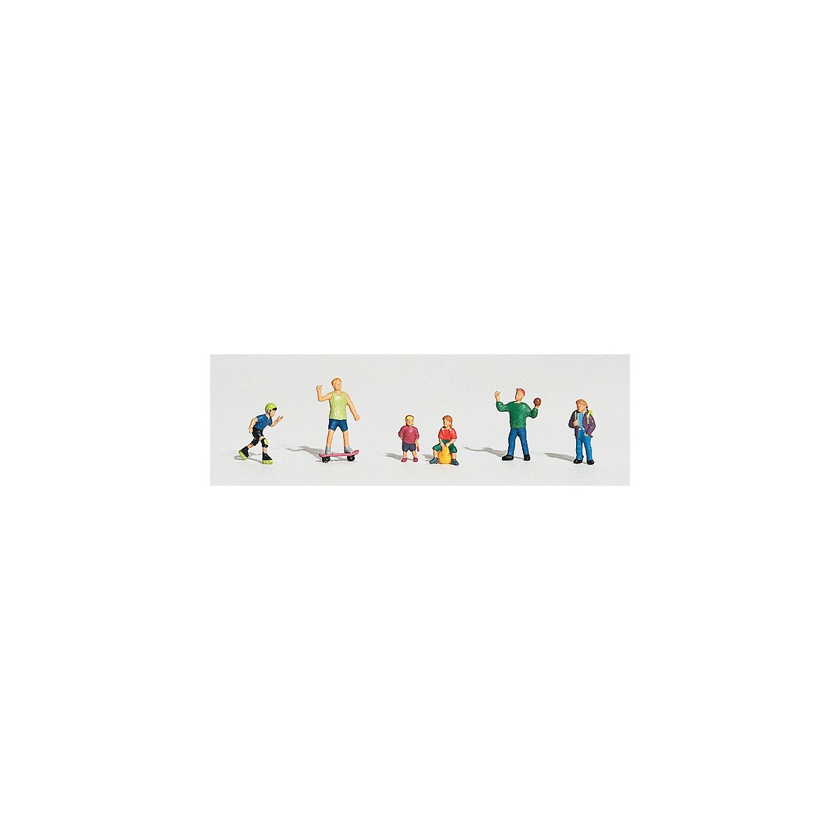 Scenic Accents(R) Figures -- Kids At Play pkg(6), HO, Woodland Scenics 1830