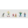 Scenic Accents(R) Figures -- Kids At Play pkg(6), HO, Woodland Scenics 1830