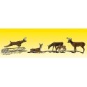 Scenic Accents(R) Animal Figures -- White-Tail Deer pkg(6), N, Woodland Scenics 2185