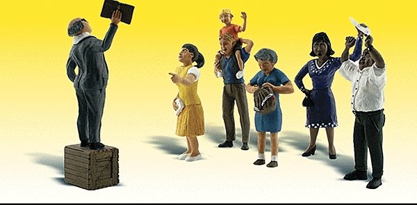 Scenic Accents(R) -- Sermon on the Crate, HO, Woodland Scenics 1925