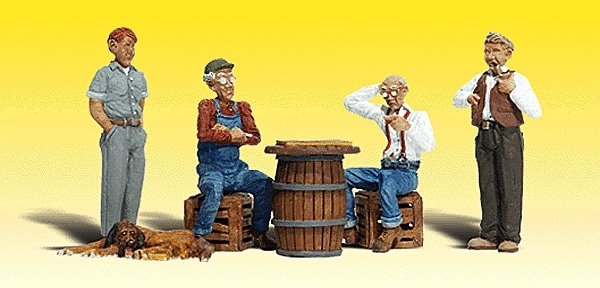 Scenic Accents(R) Figures -- Checker Players, N, Woodland Scenics 2132