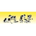 Scenic Accents(R) Animal Figures -- Holstein Cows pkg(11), N, Woodland Scenics 2187