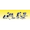 Scenic Accents(R) Animal Figures -- Holstein Cows pkg(11), N, Woodland Scenics 2187