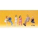 Pedestrians -- Seated Couples pkg(3), HO, Preiser Kg 14138