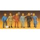 Railroad Personnel -- Track Workers, HO, Preiser Kg 14033