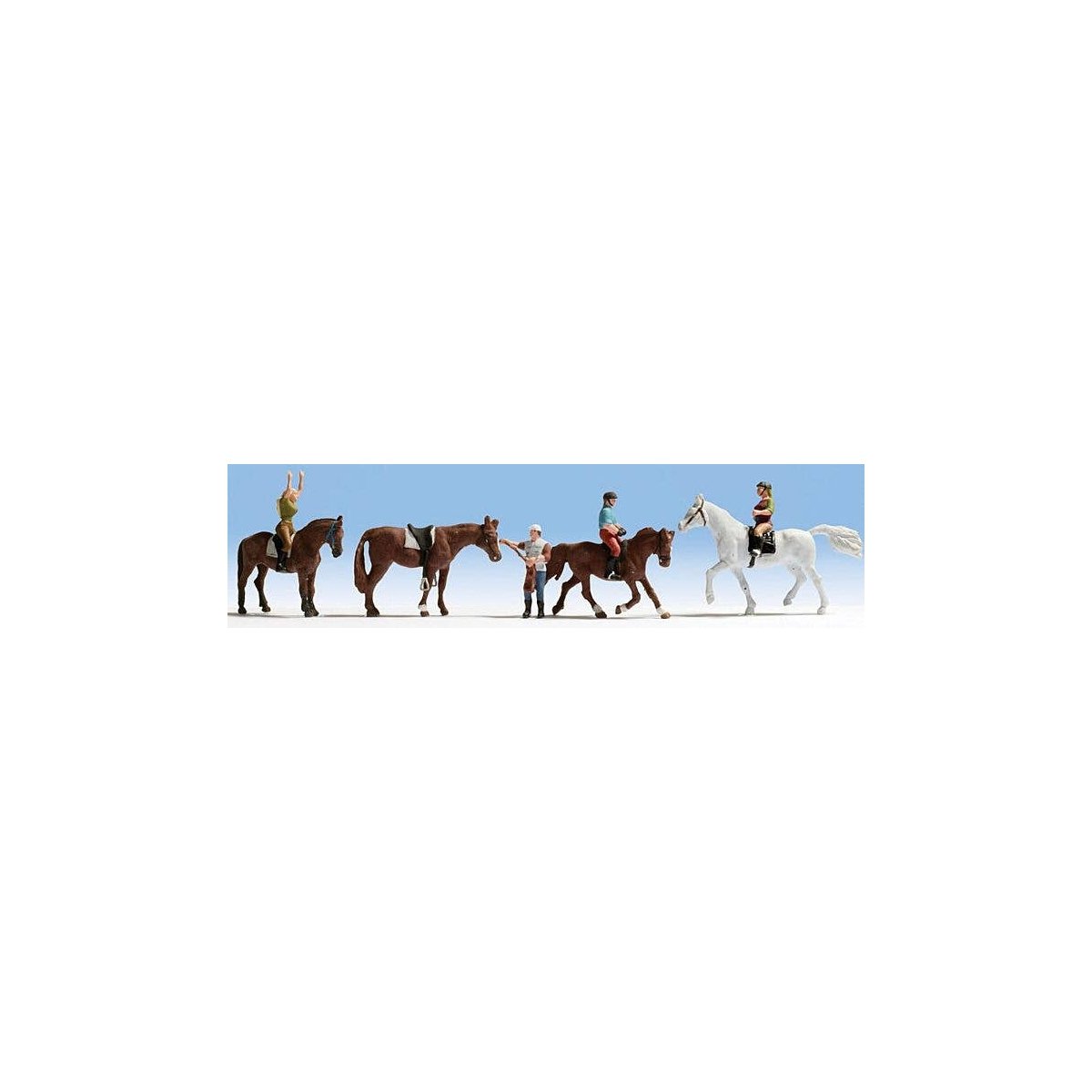 Equestrians -- 4 People & 4 Horses, N, Noch Gmbh & Co 36630