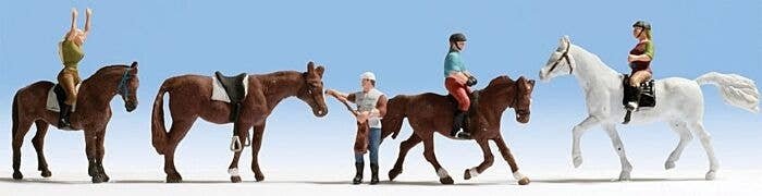 Equestrians -- 4 People & 4 Horses, N, Noch Gmbh & Co 36630