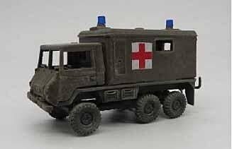 Pinzgauer 712San - Resin Kit -- Austrian Army (Undecorated Resin Parts), HO, Trident Miniatures 87276