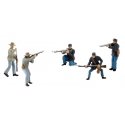 Scene-A-Rama(R) Figures -- American Civil War Soldiers pkg(5), All Scales, Woodland Scenics 4445