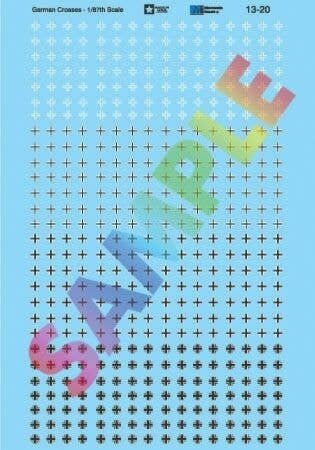 Military Decals -- German Cross Insignia, HO, Microscale Industries Inc 1320