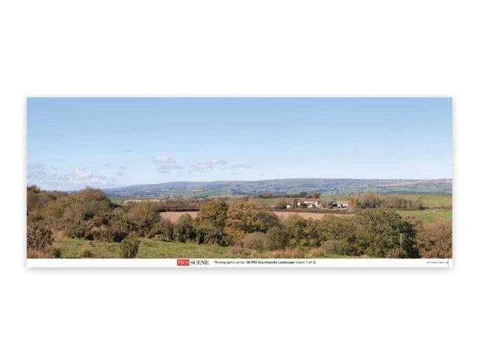 Backscene Photographic Background 95 x 13′ 240 x 33.3cm -- Countryside, All Scales, Peco SKP04
