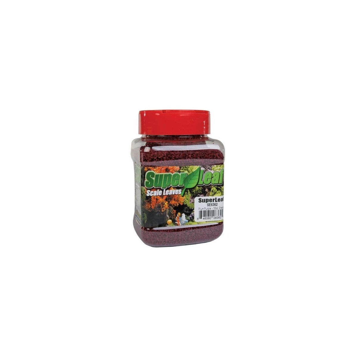 SuperLeaf Scale Model Leaf Flake 16oz Shaker -- Purple Plum, All Scales, Scenic Express 6362