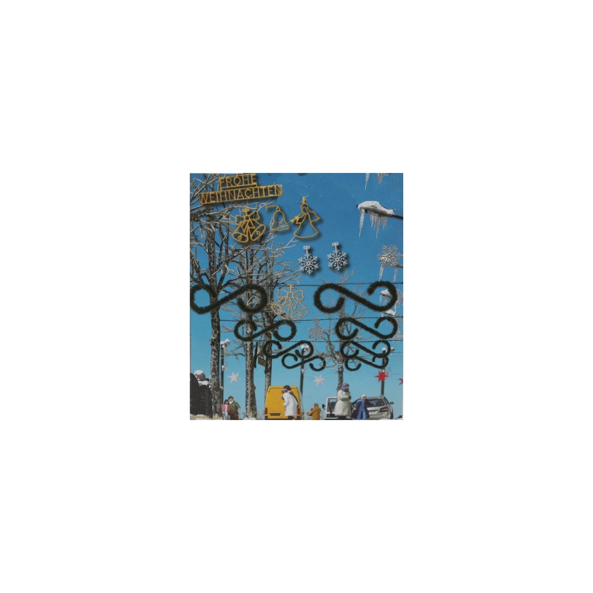 Christmas Street Decor, HO, Busch Gmbh & Co Kg 1061