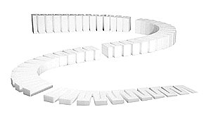 Incline Set - SubTerrain System -- 2% Grade 8-24′ 61cm Section, All Scales, Woodland Scenics 1410