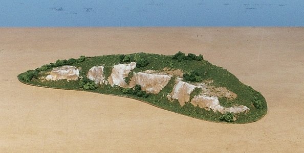 Rocky Ridges - Ready Landforms(TM) -- 6 x 14-1/2 x 1-3/4′ 15.2 x 36.8 x 4.5cm, HO, Woodland Scenics 1321
