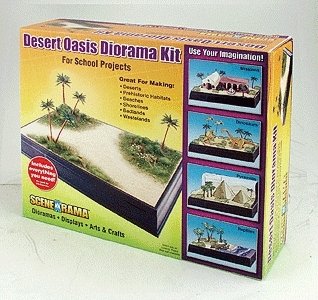 Scene-A-Rama(TM) Diorama Kits -- Desert Oasis, HO, Woodland Scenics 4112