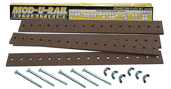 Mod-U-Rail(TM) System Layout -- Conector Plates, All Scales, Woodland Scenics 4780
