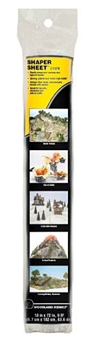 Shaper Sheet(TM) -- Roll - 18 x 72′ 45.7 x 183cm, All Scales, Woodland Scenics 1179
