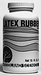 Latex Rubber (Liquid) -- 16oz 455mL, All Scales, Woodland Scenics 1204