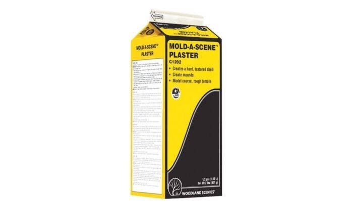 Mold-A-Scene Plaster(TM) -- Dry - 1/2-Gal 1.89L, All Scales, Woodland Scenics 1202