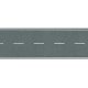 Flexible Two-Lane Roadway w/Markings -- 39-3/8 x 3-1/8′ 100 x 8cm, HO, Faller Gmbh 170630