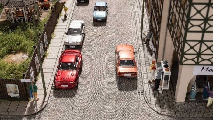 Concrete Slab Sidewalks -- Cut to Fit - 7.5 x 50cm Total, HO, Noch Gmbh & Co 60340