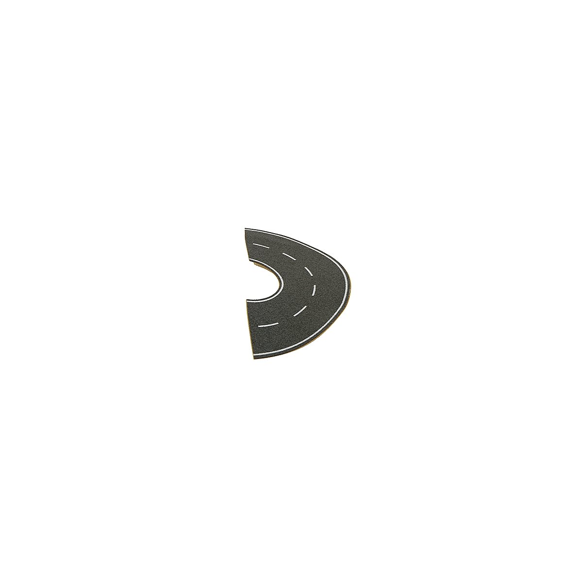 Street Curve -- Matches 1-1/2` 4cm Wide Lane, 4-3/4` 12cm Diameter, N, Busch Gmbh & Co Kg 7099