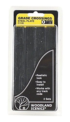 Steel Grade Crossing -- pkg(2), O, Woodland Scenics 1146