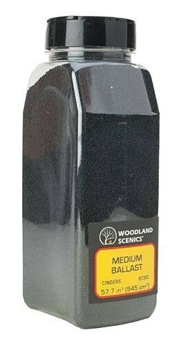 Ballast Shaker - Medium - 32oz 907g -- Cinders, All Scales, Woodland Scenics 1383