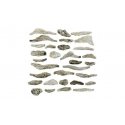 Creek Bed Rocks - Ready Rocks -- 31 Pieces, All Scales, Woodland Scenics 1141