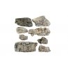 Faceted Rocks - Ready Rocks -- 8 Pieces, All Scales, Woodland Scenics 1137