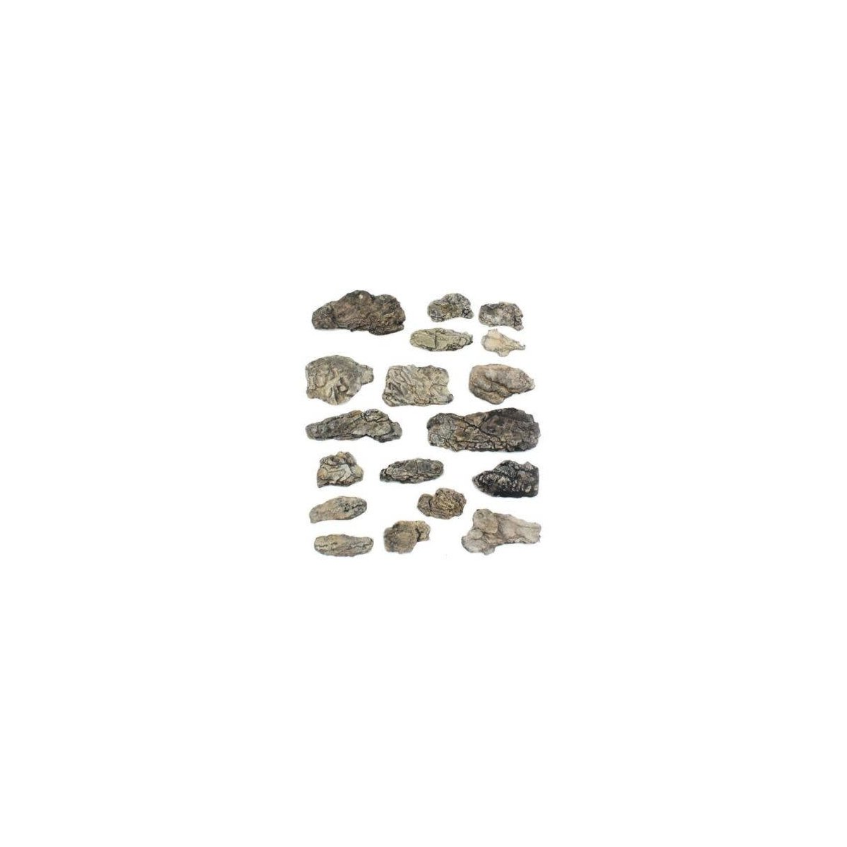 Surface Rocks - Ready Rocks -- 18 Pieces, All Scales, Woodland Scenics 1140