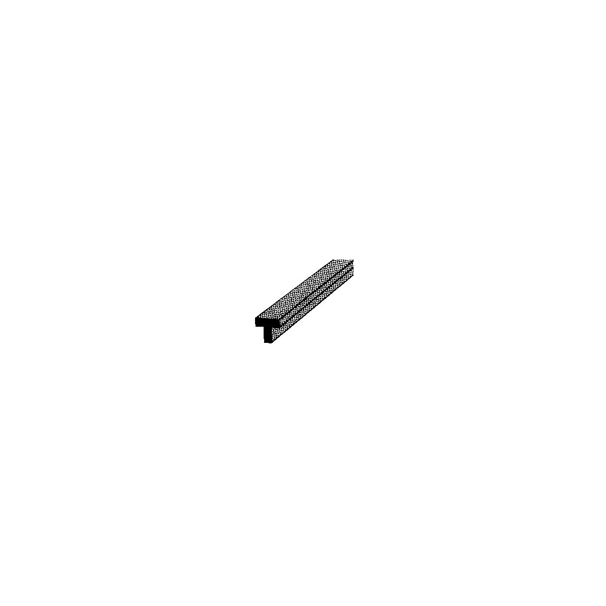 ABS Tee -- 3/64 x 10′ .1 x 25.4cm pkg(10), ALL, Plastruct Inc 90081