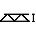 ABS Open Web Truss, Warren Style 2 -- 1/8 x 6′, ALL, Plastruct Inc 90401