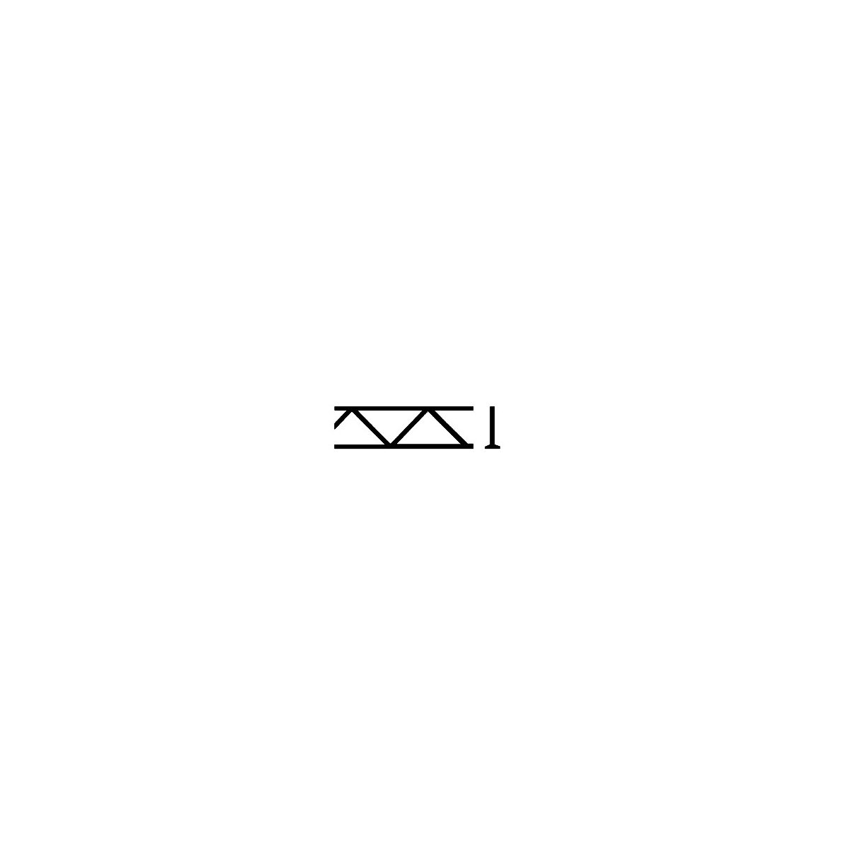 ABS Open Web Truss, Warren Style 1 -- 1/8 x 3′ .3 x 7.6cm pkg(2), ALL, Plastruct Inc 90411