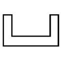Styrene Structural Shapes - Deep Channels -- 1/16 x 10′ Long pkg(10), ALL, Plastruct Inc 90581