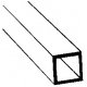 Styrene Tubing - Square -- 1/8 x 15′ Long pkg(7), ALL, Plastruct Inc 90621