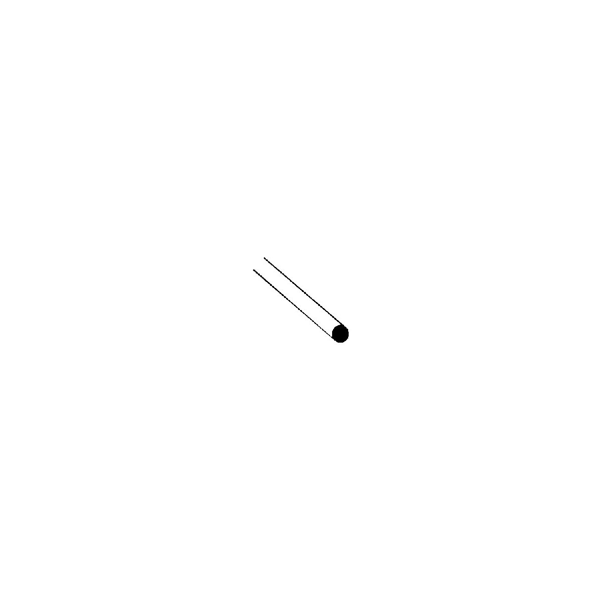 Styrene Rod - Round -- .010 O.D. x 10′ Long pkg(10), ALL, Plastruct Inc 90850