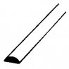 Styrene Half-Round Rods -- .040 O.D. x 10′ Long pkg(10), ALL, Plastruct Inc 90880